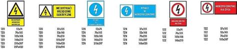Tablica Ostrzegawcza S Mm W Mm Pcv Samoprzylepna Wysokie Napi Cie