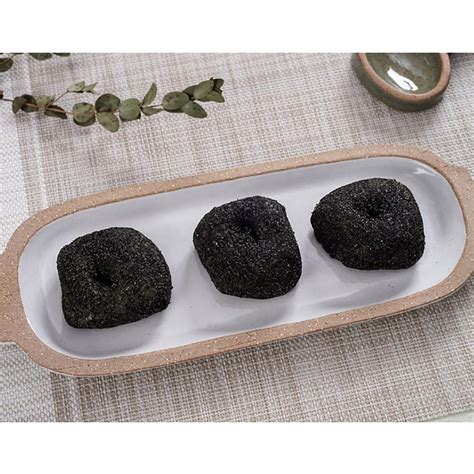 Jeju Samda Omegi Tteok Black Sesame Soft Tasty Korean Traditional