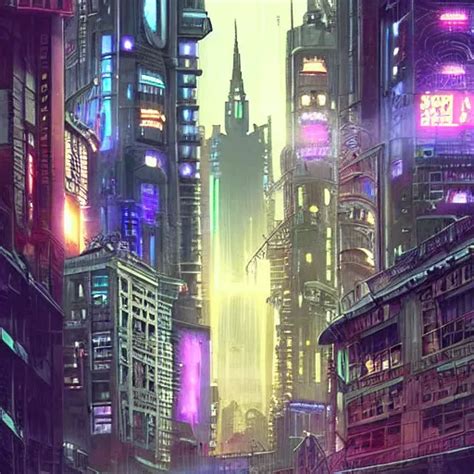 Victorian Cyberpunk Cityscape Stable Diffusion OpenArt