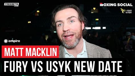 Matt Macklin Reacts To Deflating Tyson Fury Vs Oleksandr Usyk