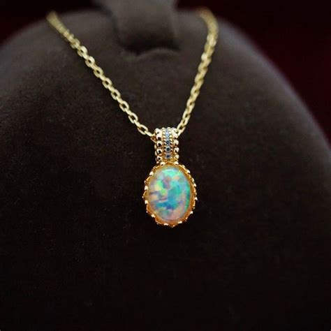 Vintage Style Opal Necklace S925 Opal Necklace Jewelry Collection