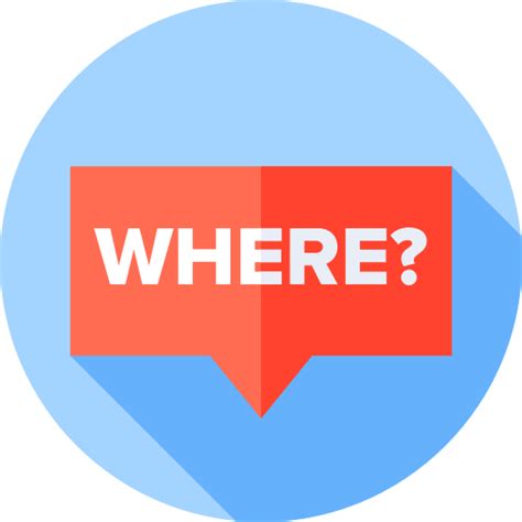 Where Flat Circular Flat icon