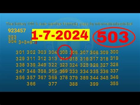 Thai Lottery Sure Namber Formula Pass By