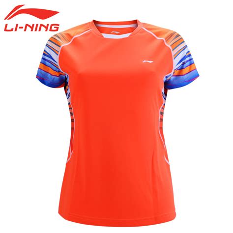 Li Ning Badminton Tshirt Lining Quick Dry Women Badminton Jersey