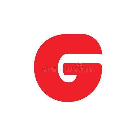 Letter G Simple Geometric Curves Logo Vector Stock Vector