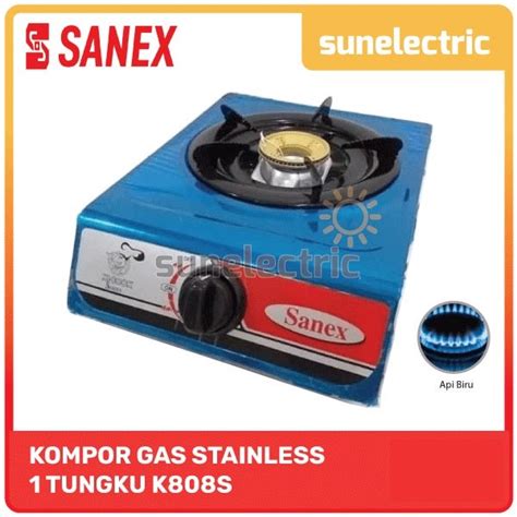 Jual Sanex K S Kompor Gas Tungku Stainless Steel K S Silver