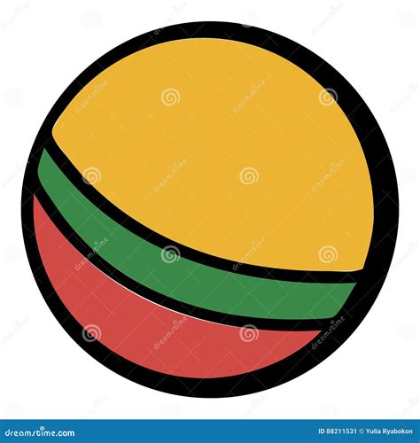 Baby Ball Icon Cartoon Stock Vector Illustration Of Children 88211531