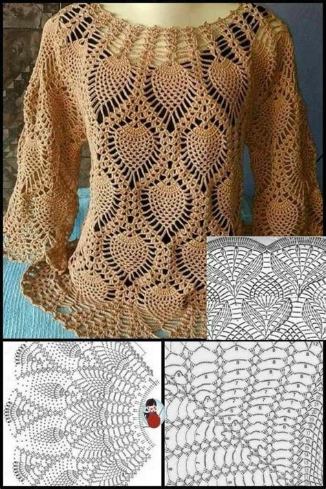 The Crochet Pattern Is Shown In Three Different Pictures Including An