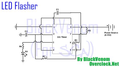 555 Timer Flasher Circuit Diagram Circuit Diagram