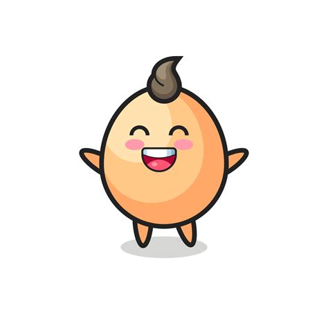 Happy Baby Egg Cartoon Character 3347470 Vector Art At Vecteezy