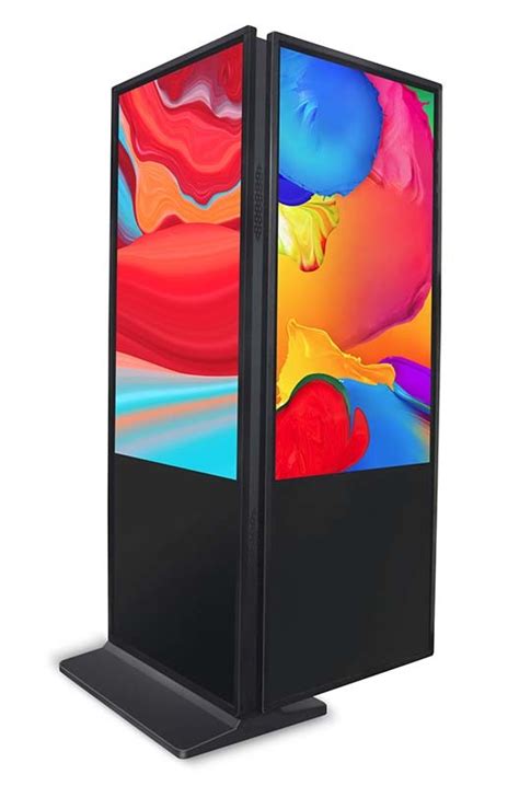 4K Vertical LCD Monitor Floor Standing Touch Advertising Interactive