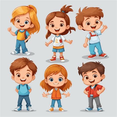 Premium Vector Kids Vector On White Background