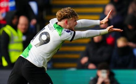 Harvey Elliott Liverpool Celebrates Scoring Goal Editorial Stock Photo ...