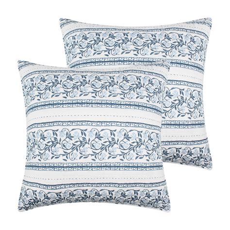 Levtex Home Adare Blue Euro Sham Set Of 2 Cotton Levtex Home