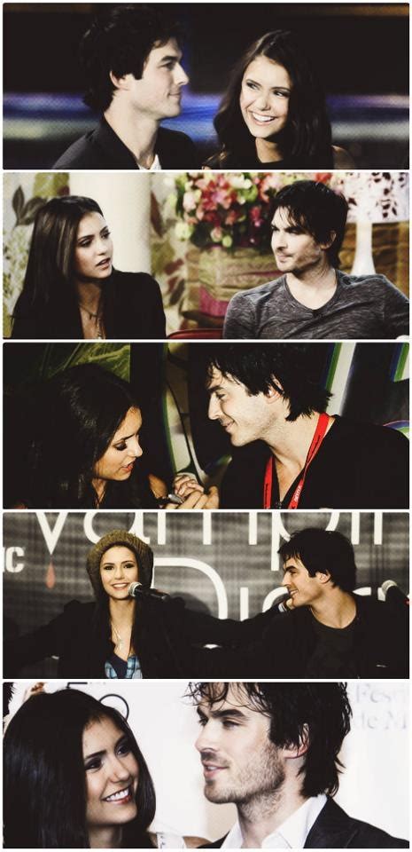 Nina Dobrev And Ian Somerhalder The Way They Look At Each Other Ian