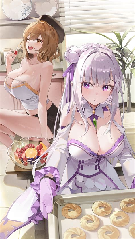 Emilia And Anis Re Zero Kara Hajimeru Isekai Seikatsu And 1 More