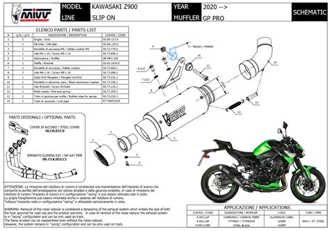 Mivv GP Pro Titanium Slip On Einddemper Met E Keur Kawasaki Z900 2020