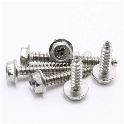 M3 M4 M5 M6 Phillips Hex Washer Head Self Tapping Screws A2 304 Stainless Steel Ebay