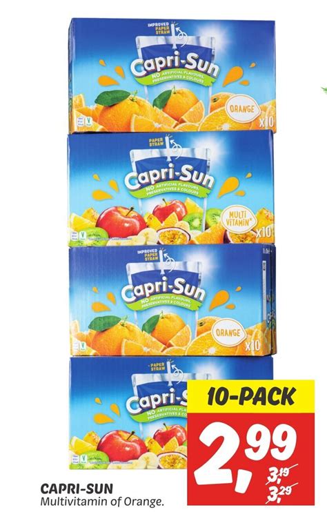 Capri Sun Multivitamin Of Orange 10 Pack Aanbieding Bij Dekamarkt