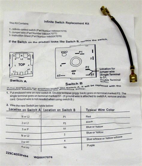 Electric Range Infinite Switch Wiring Diagrams