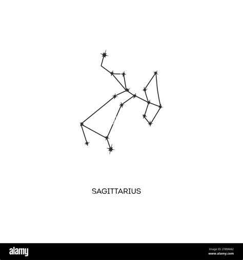 Constellation Sagittarius Vector Illustration Stock Vector Image And Art