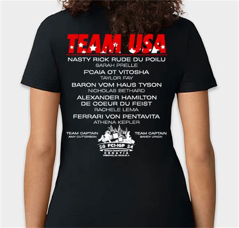 Support Team Usa At The Fci Igp World Championship Custom Ink