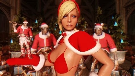 Bunny Santa And Her Draugr Helpers Christmas Mods Skyrim Mod Review