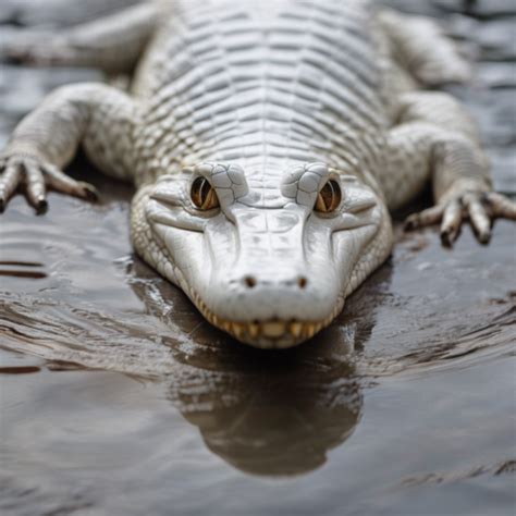 Behold The Rarest Sight A Breathtaking White Leucistic Alligator