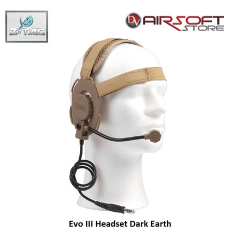 Evo Iii Headset Dark Earth Airsoft Store