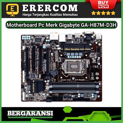 Jual Motherboard Mobo Mainboard Pc Gaming Merk Gigabyte H M D H Ultra