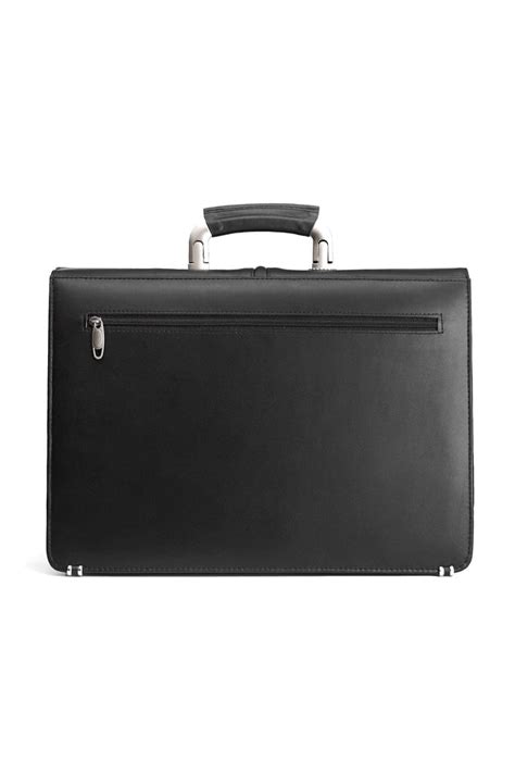 Premium Leather Laptop Bag In Black Musheditions