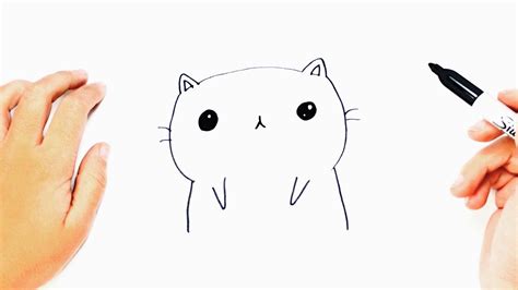 Kawaii Easy Drawings Of Cats / This tutorial shows the sketching and ...