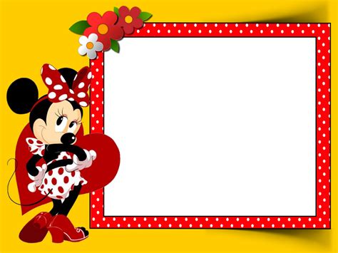 Frame For Children Png Minnie Mouse Border Minnie Mouse Mickey