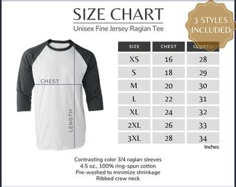 Tultex Size Chart Etsy