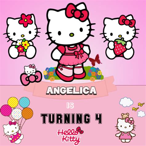 Hello Kitty Birthday Theme Template Postermywall