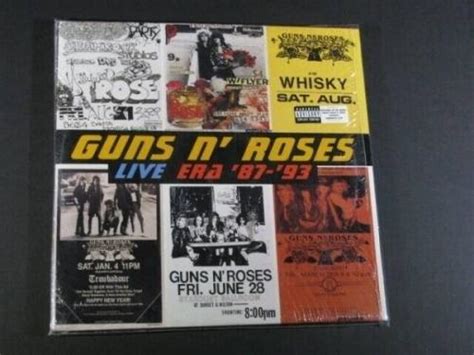 Guns N Roses Live Era 87 93 Vinyl Record 4 Lp Factory Wrap Open