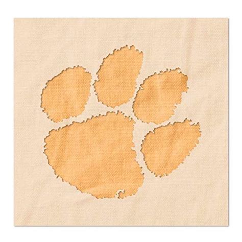 Best Clemson Tiger Paw Stencils