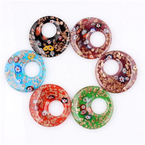 Qianbei Fashion Wholesale Pcs Handmade Murano Lampwork Glass Mix Color