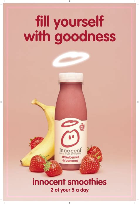 Innocent Smoothie Strawberries Bananas Fill Yourself With Goodness