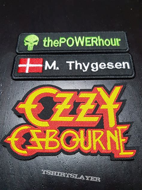 Ozzy Osbourne Ozzy Osbourne Logo Patch ThePOWERhour S TShirtSlayer