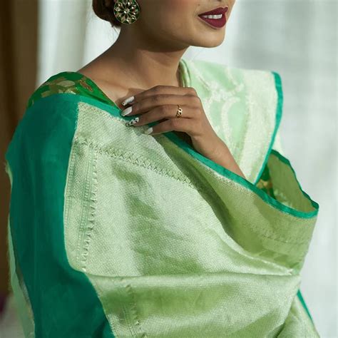 Ketaki Sea Green Pure Cotton Saree Tabakashi