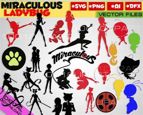 Miraculous Ladybug Svg Png Dxf 24 Files Miraculous Ladybug Miraculous Ladybug Ladybug Miraculous