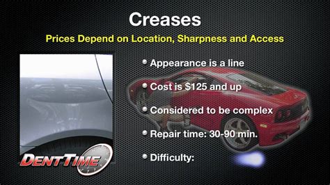 How Much Is Paintless Dent Repair Ding Removal Cost Dent Time Price Guide Video Hd Youtube