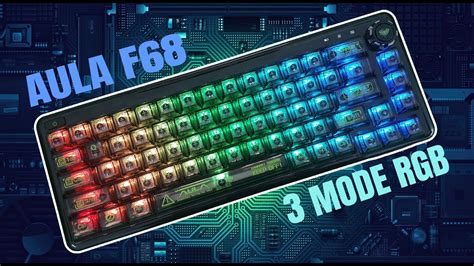 Bàn Phím Cơ Không Dây AULA F68 RGB Mode Hot Swap 54 OFF