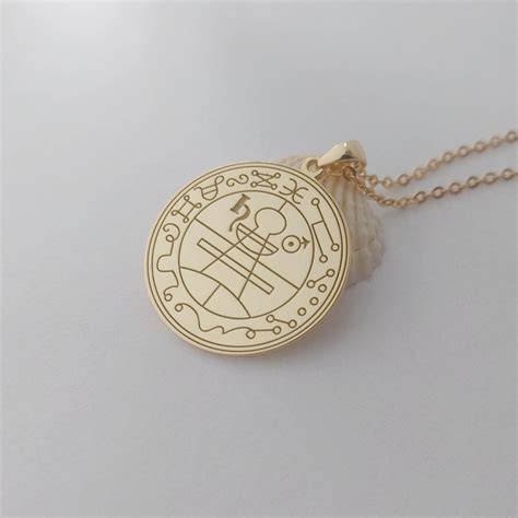 Seal Of Solomon Necklace Goetia Seal Of Solomon Necklace Ring Of