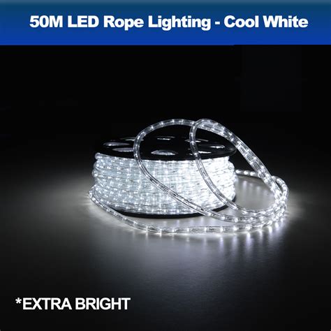 50 Meter Roll 230v Led Rope Lighting For Outdoor Use Cool White Colour