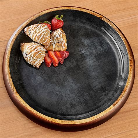 Enameled Mango Wood Serving Platter To The Nines Manitowish Waters