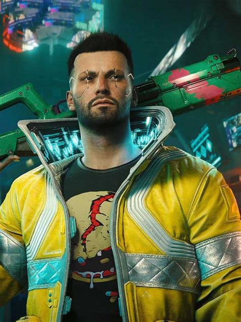 Cyberpunk 2077 Edgerunners Jacket David Martinez Yellow Jacket