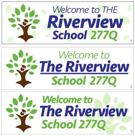 Riverview School Logo Banner