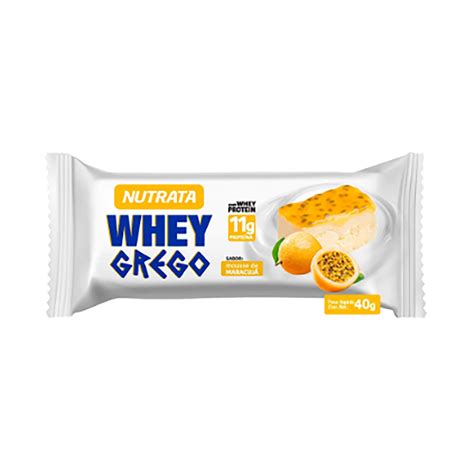 Barra Whey Grego Nutrata Morango Chantilly melhor preço Drogasil